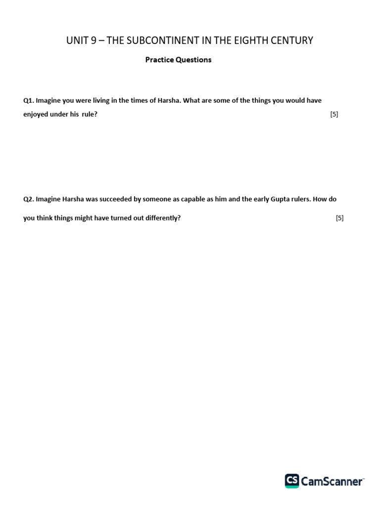Ans Key Pracice Questions | PDF