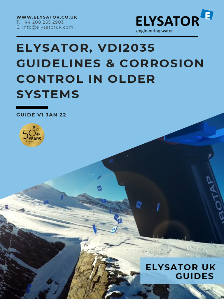 Elysator, VDI2035 Guidelines & Corrosion Control in Older Systems RS ...
