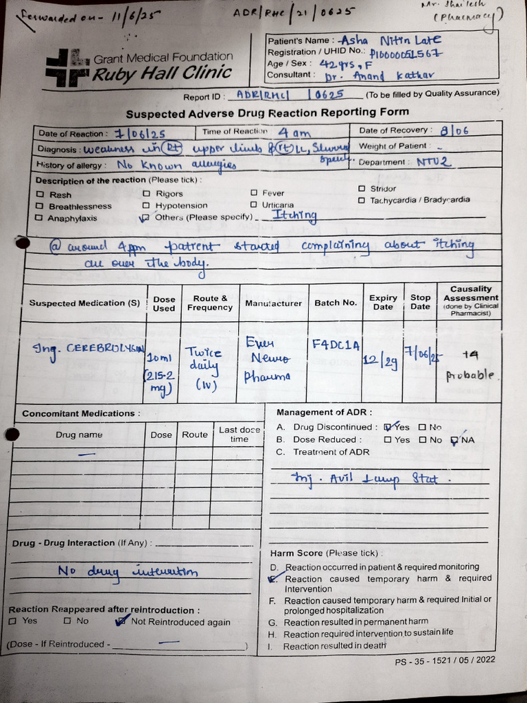 Erruby: Ithing | PDF | Pharmacy | Adverse Effect