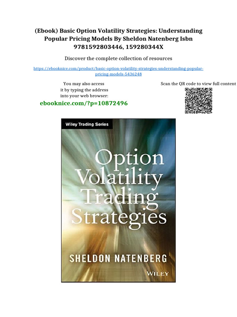 (Ebook) Basic Option Volatility Strategies: Understanding Popular ...