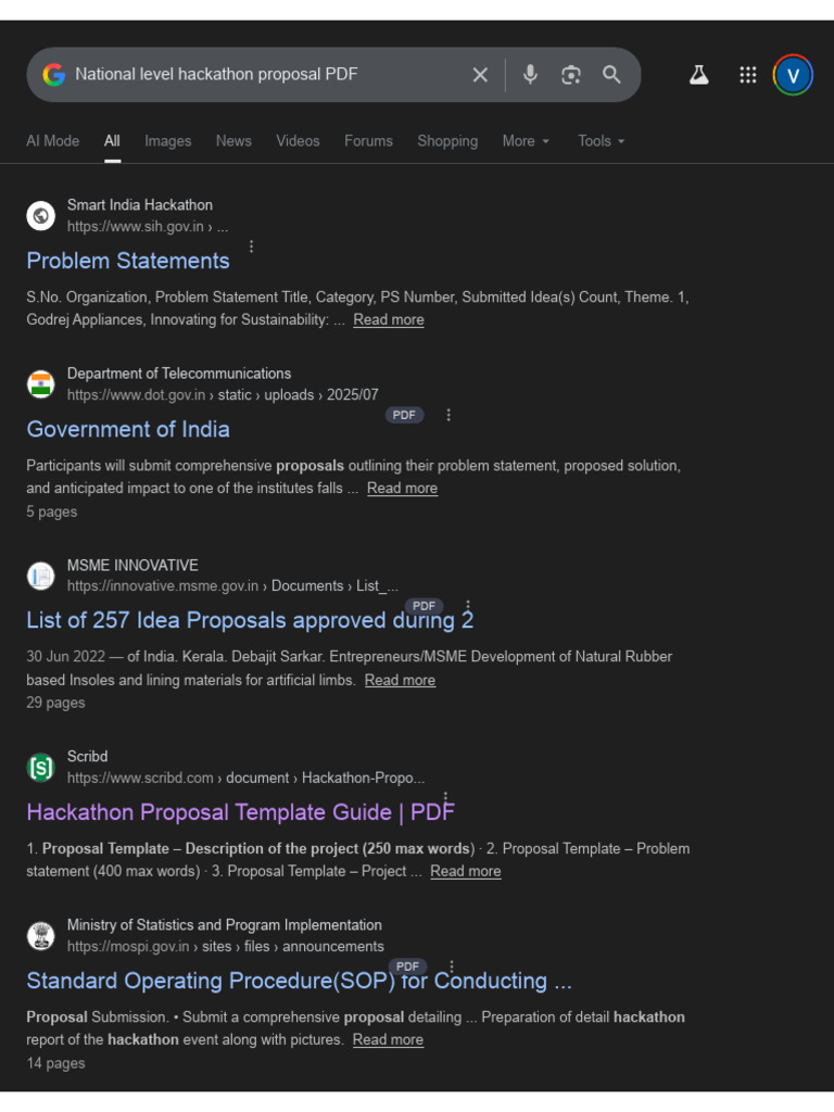 National Level Hackathon Proposal PDF - Google Search | PDF | Computing