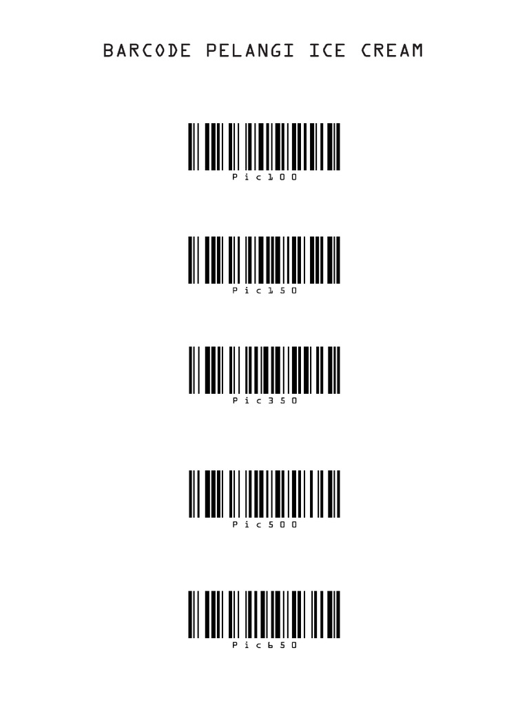 Barcode Ice Cream | PDF