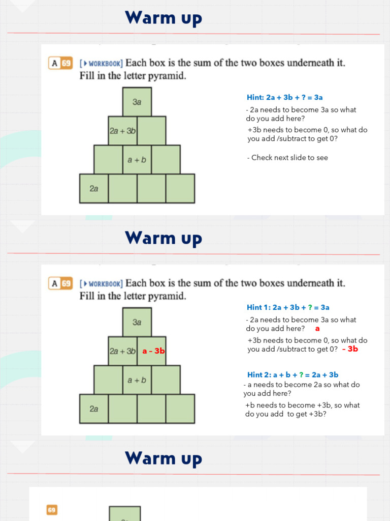 Unit 3 - What The X Lesson 15 | PDF | Equations | Elementary Mathematics