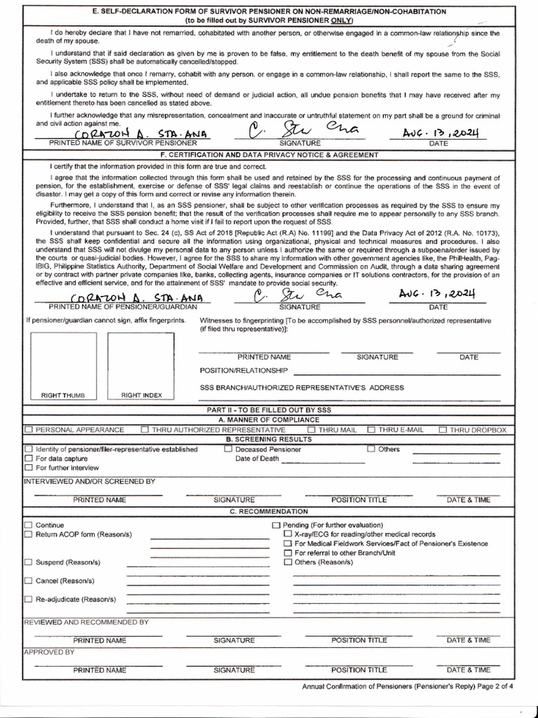 Annual Confirmation p2 | PDF