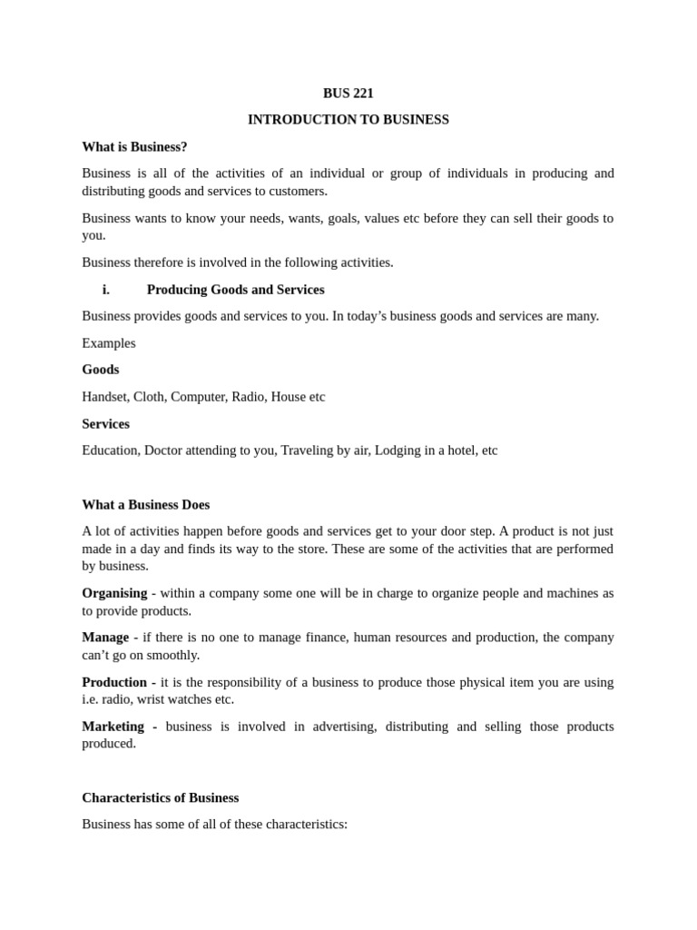 Introduction To Business | PDF | Partnership | Sole Proprietorship