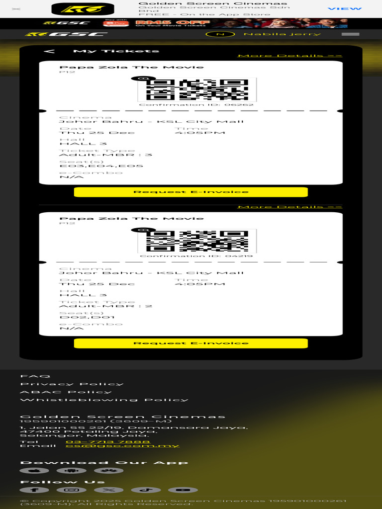 Golden Screen Cinemas Malaysia's Leading Cinema Online | PDF