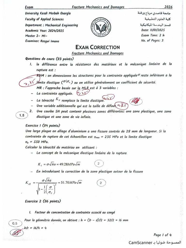 Correction Examen 2025 2MMI | PDF