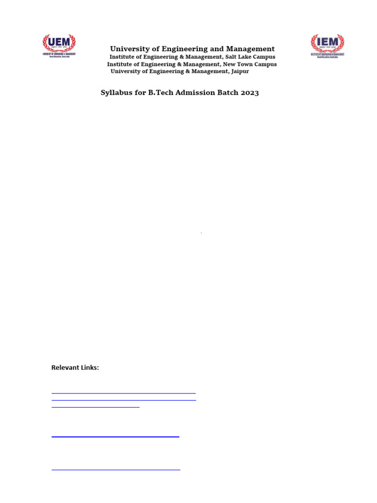 5 - Digital Electronics Syllabus For 2023-2027 Batch | PDF | Boolean ...
