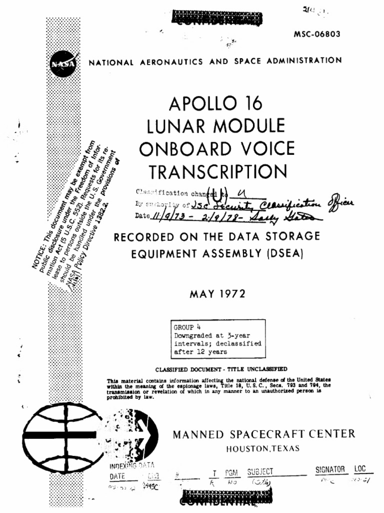 As16 LM | PDF | Apollo Program | Apollo Lunar Module