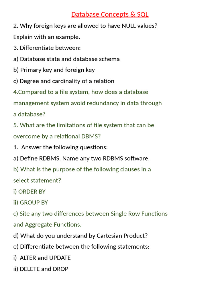 Database Concepts | PDF