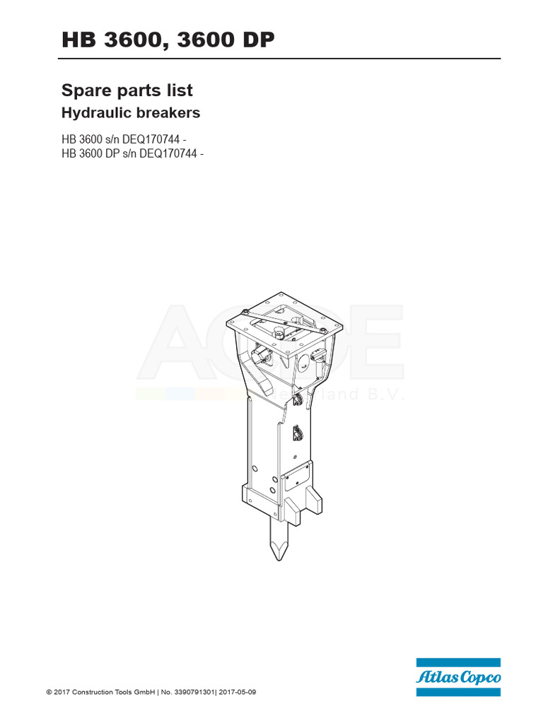 ACS HB3600 Partslist | PDF | Screw | Mechanical Engineering