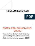 Esterler (12.sinif Ki̇mya 3.üni̇te 7.bölüm)