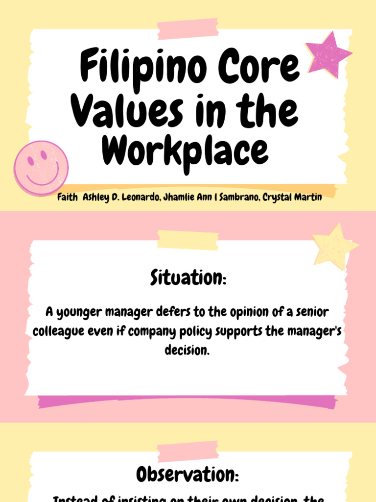 Filipino Core Values in The W - 20260302 - 183747 - 0000 | PDF | Value ...
