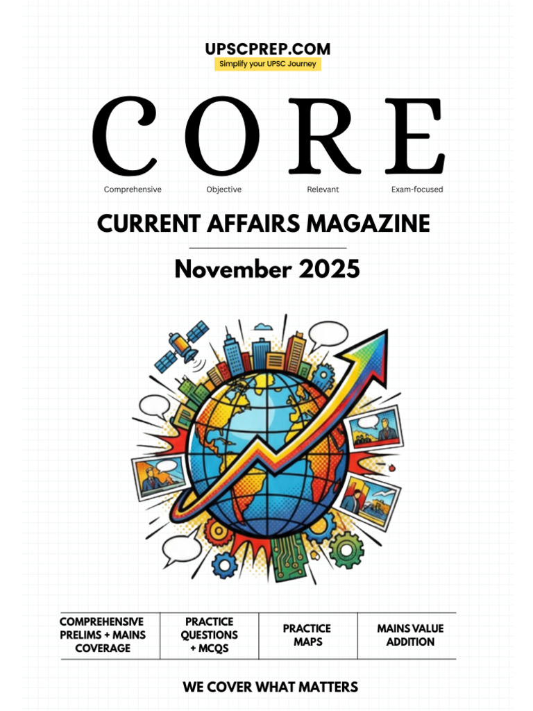 CORE Current Affairs Magazine November 2025 | PDF