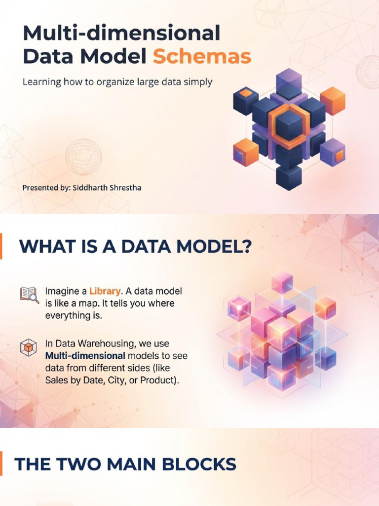 Multi-Dimensional Data Model Schemas | PDF