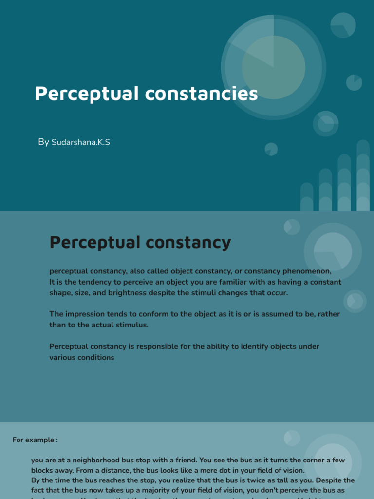 Perceptual Constancies | PDF | Perception | Cognitive Science