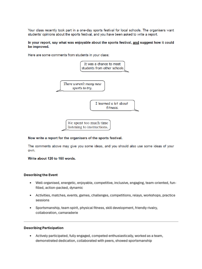 Report Writing Vocabulary With Tasks | PDF
