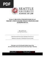 Powell, R. 2009. Zakat-Drawing Insights for Legal Theory and Economic Policy From Islamic Jurisprudence