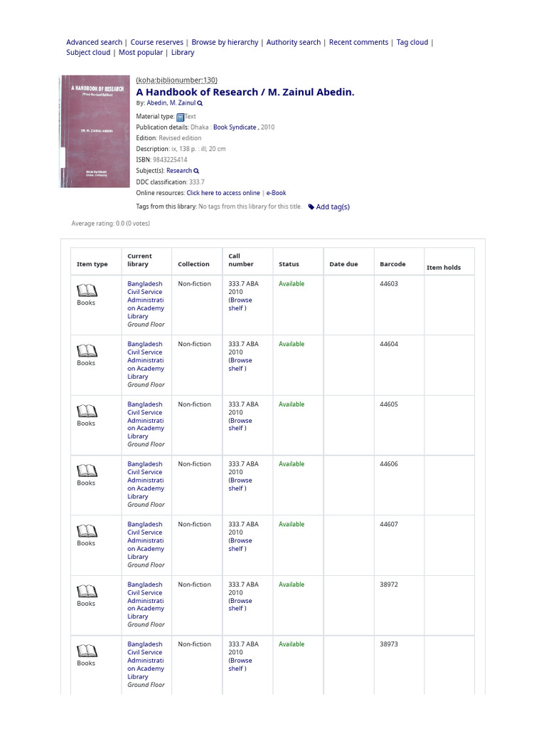 Handbook | PDF | Libraries | Written Communication