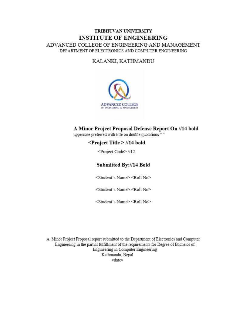 Proposal Minor Project DEFENSEREport Format | PDF | Methodology | Science