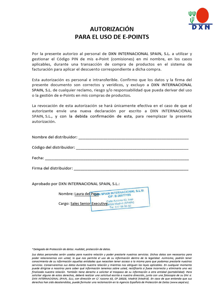 DXN Spain-Uso de EPoints en Pedidos 2024 - Gi - E6559731 | PDF ...