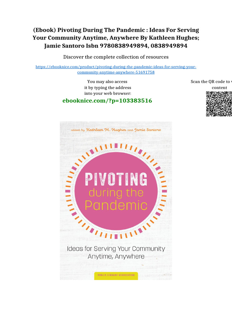 (Ebook) Pivoting During The Pandemic: Ideas For Serving Your Community ...