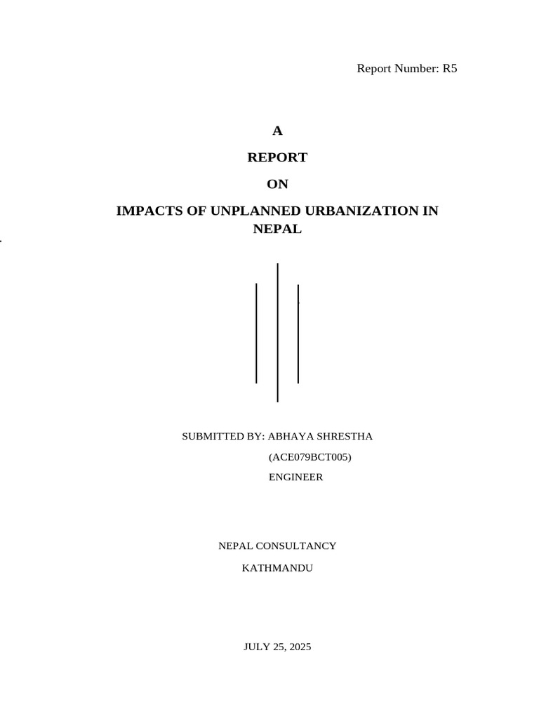 Impacts of Unplanned Urbanization Full Report | PDF | Infrastructure ...