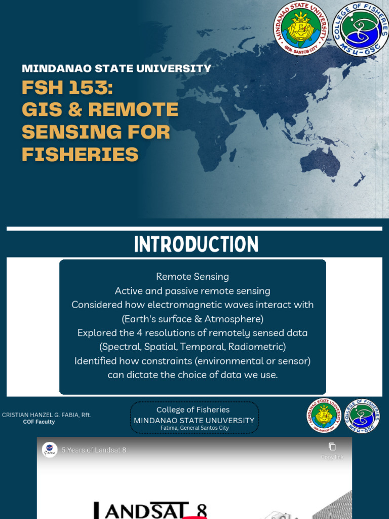 FSH153 Remote Sensing | PDF