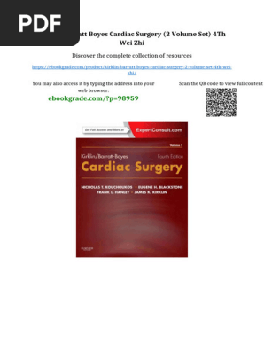 Kirklin Barratt Boyes Cardiac Surgery (2 Volume Set) 4th Wei Zhi