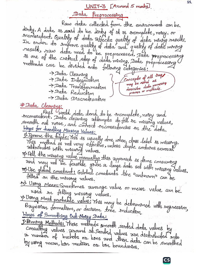 Chapter 3 Data Preprocessing | PDF