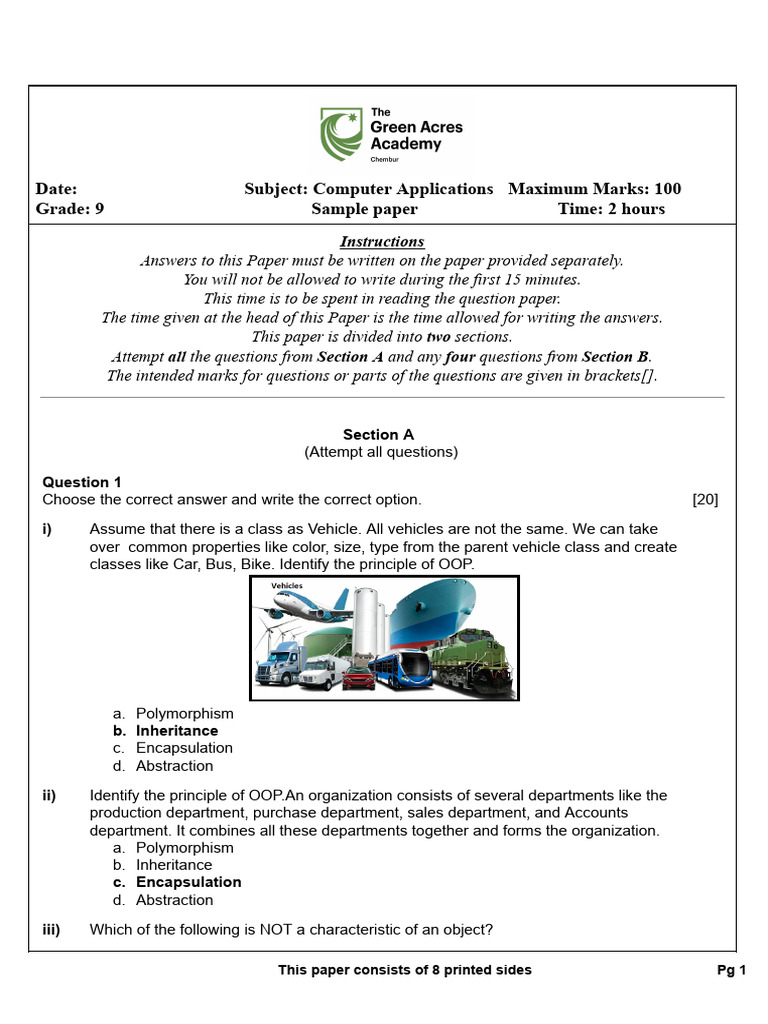 Sample Paper | PDF | Computer Programming | Software Engineering