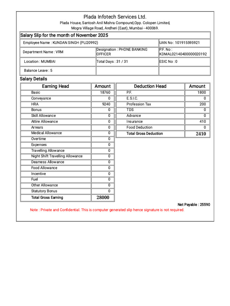 Payroll System (Online Salary Slips Generation) | PDF | Payroll ...