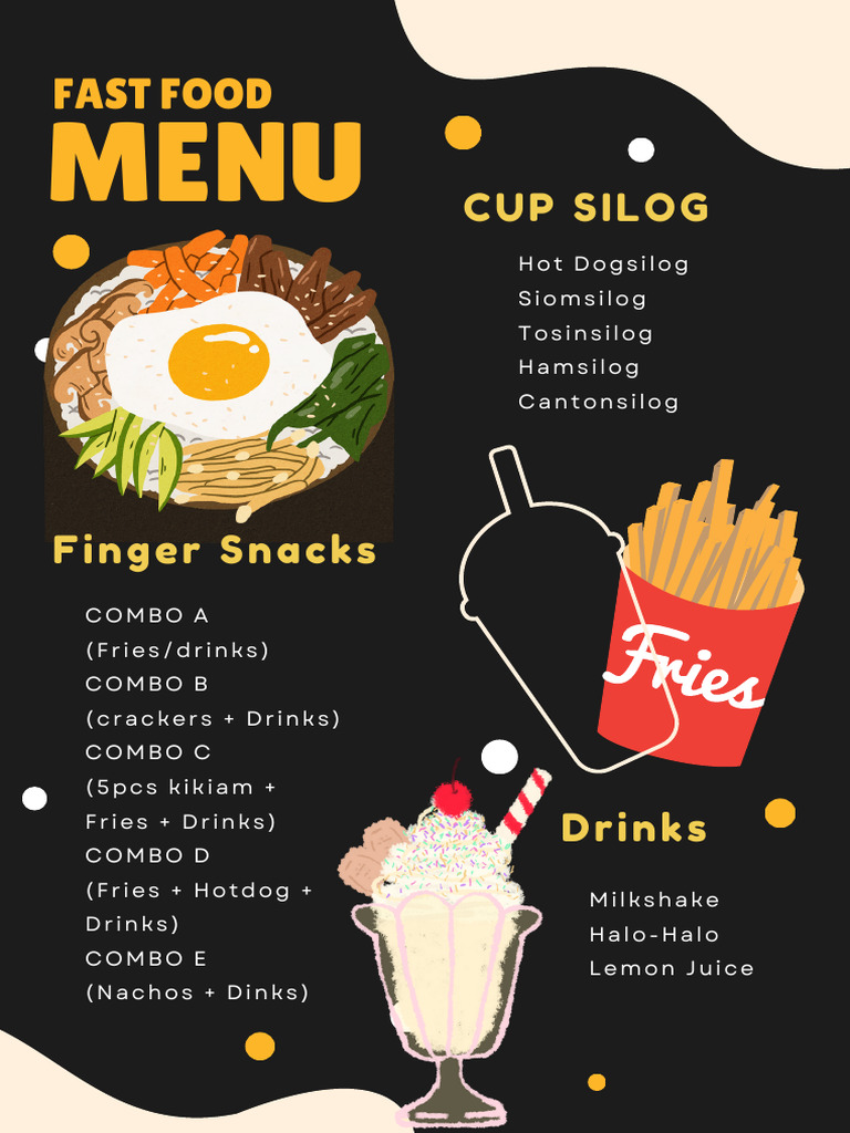 Brown Modern Vintage Kitchen Menu 1 | PDF