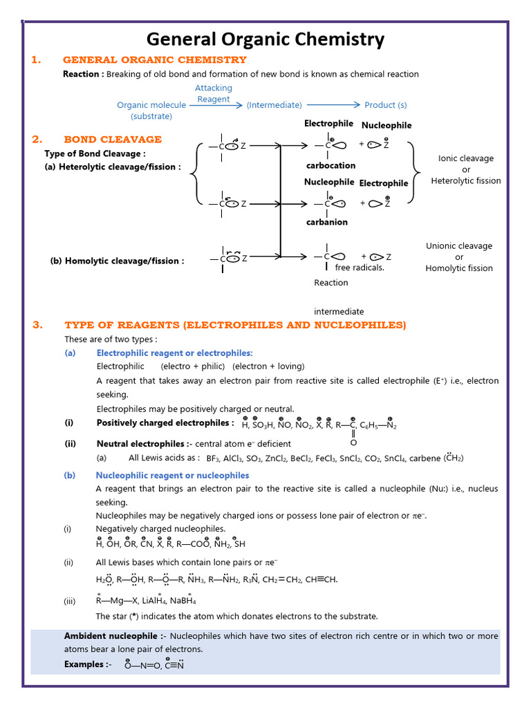 Goc Notes Best | PDF | Acid | Chemical Polarity