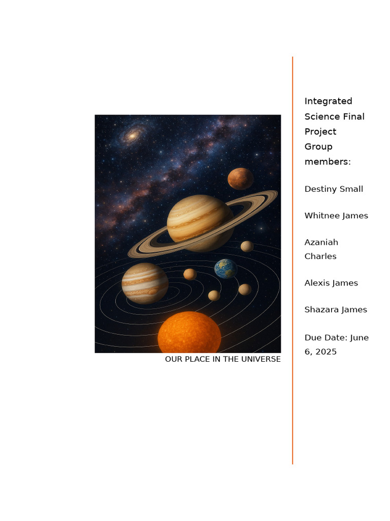 Is. Universe Project. (Completed) | PDF | Planets | Moon