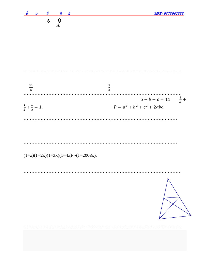 7. Clb Toán Ngôi Sao Hải Phòng-đề Số 3-Đề Thi | PDF | Mathematics ...