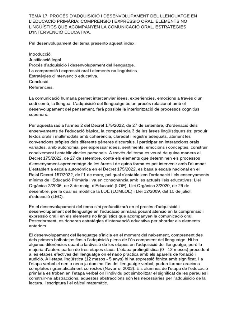 Tema 17 | PDF