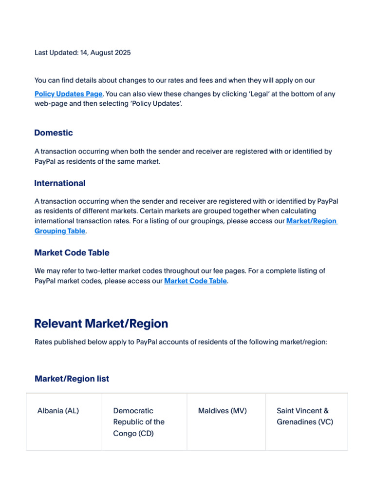 Row en Merchant Fees 14 Aug 2025 | PDF | Economy Of Europe | Payments