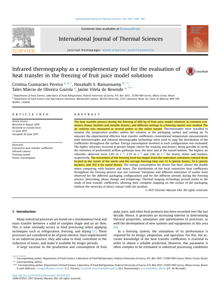 Infrared Thermography As A Complementary Tool For The Evaluation of ...