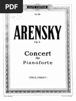 Arensky Concerto