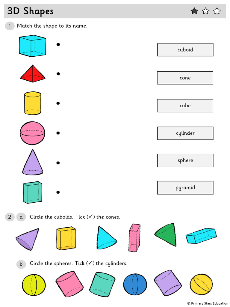 Shapes Activities and Answers | PDF | Shape | Sphere