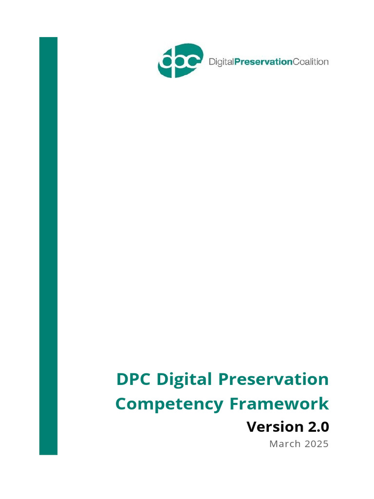 DPC CompetencyFramework V2.0 | PDF | Metadata | Computer Security