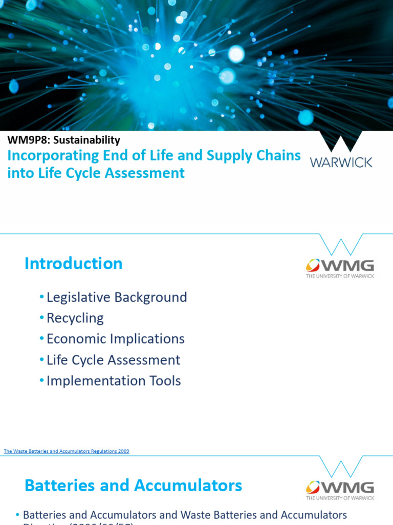 18 - Incorporating End of Life and Supply Chains Into Life Cycle ...