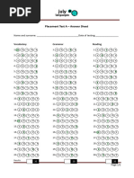Examination Answer Sheet Template | PDF