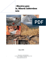 Manual de muestreo para Exploraciones,Minerìa Subterranea y Rajo Abierto