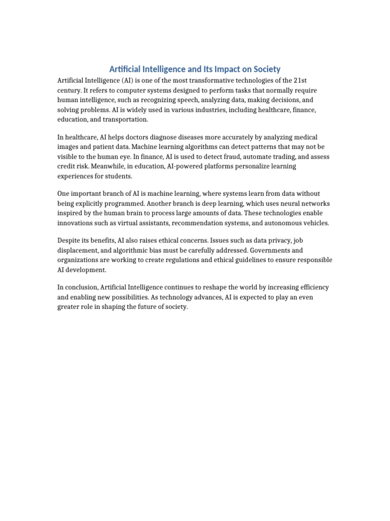Teknologi 1 Artificial Intelligence | PDF