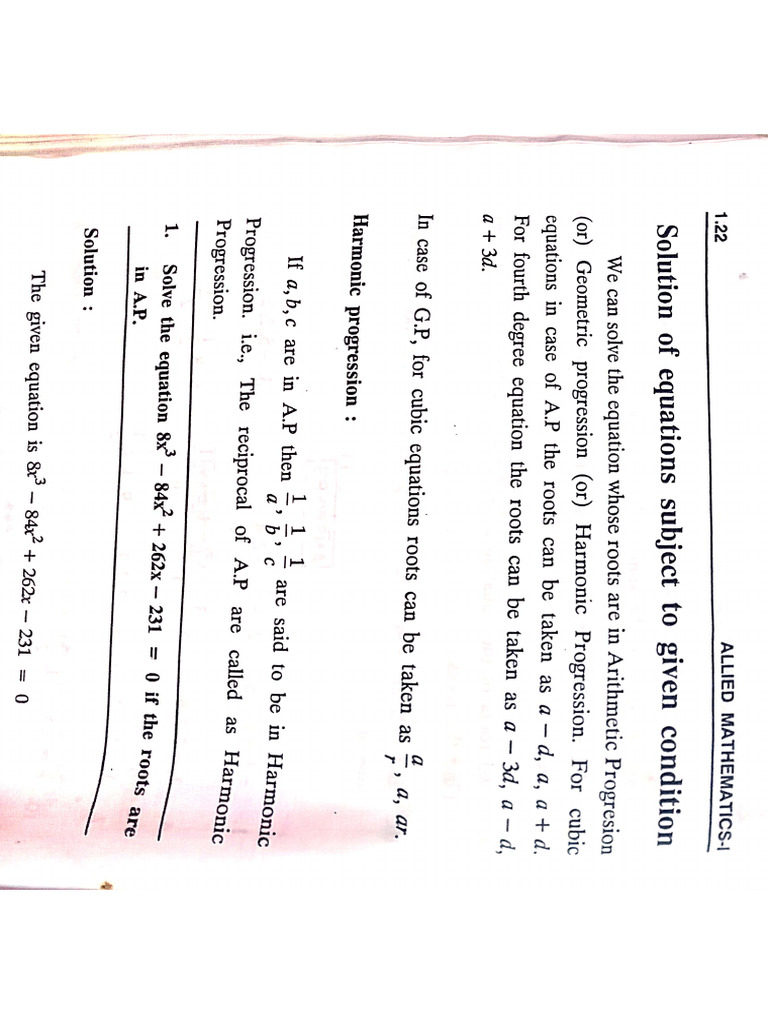Maths 1 | PDF