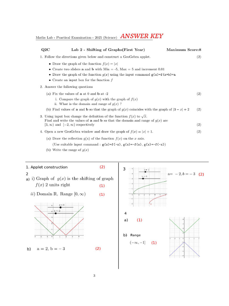 Answer Key B4S 1 | PDF