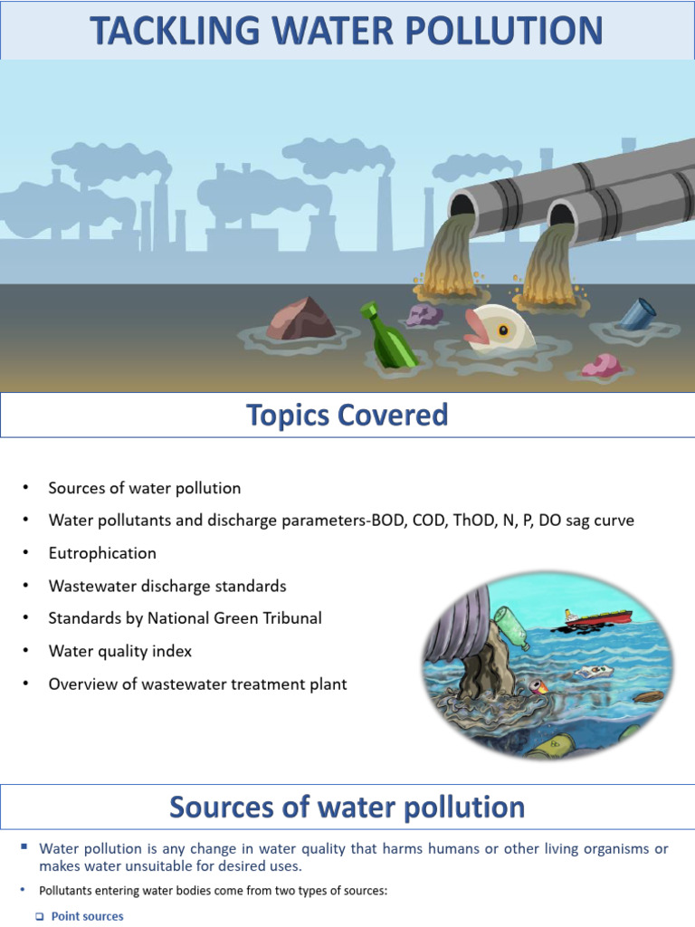 EVS - Tackling Water Pollution | PDF | Water Pollution | Sewage Treatment