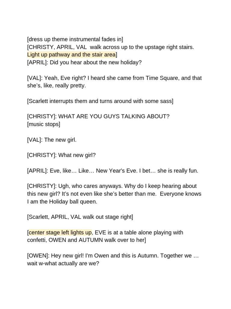 HM Mean Girls Script Untitled Document | PDF